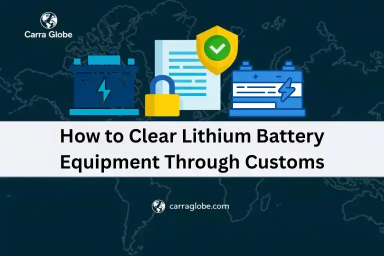 How to Clear Lithium Battery Equipment Through Customs