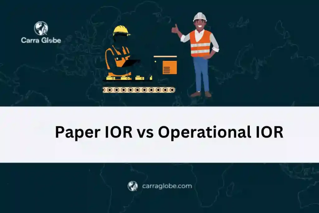 Paper IOR vs Operational IOR