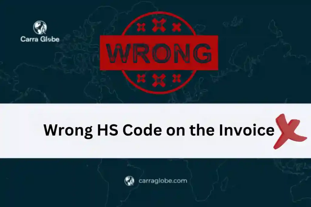 wrong HS code on invoice