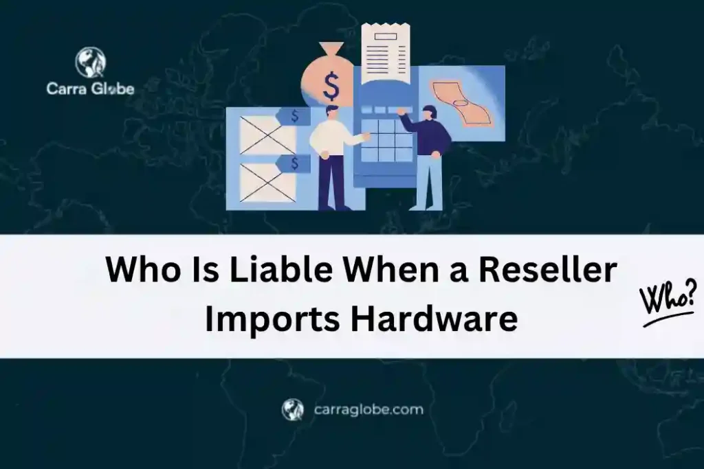 who is liable when a reseller imports,